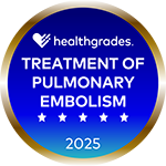 Healthgrades 5 Star Recipient - Treatment of Pulmonary Embolism